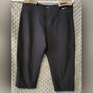 Nike Low Rise Cropped Leggings Knee Length Size Large